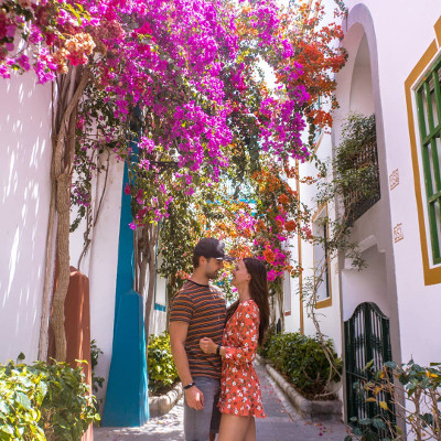 Flowers in Puerto de Mogan, Gran Canaria, Spain