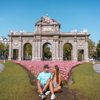 Flowers in Retiro Park Madrid, Spain