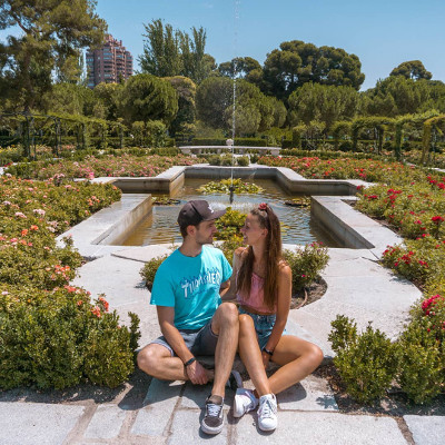 Flowers in Retiro Park Madrid, Spain