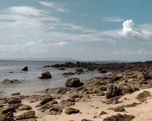 Rocky beach in Koh Yao Yai, Thailand