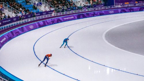 Men's 10000m speed skating at the Pyeongchang Winter Olympics 2018 in Gangneung, Korea