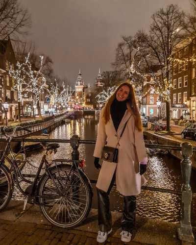 Christmas Photo Spot at Spiegelgracht in Amsterdam, the Netherlands