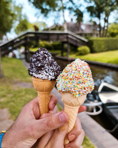Ice cream in Giethoorn, the Netherlands