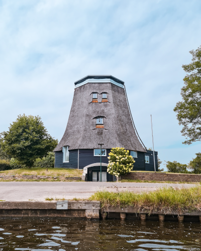 Windmill without blades in Giethoorn, the Netherlands