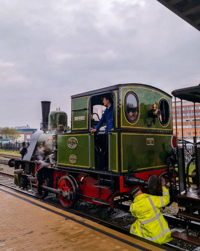 Steam Locomotive, Museumstoomtram Hoorn in the Netherlands