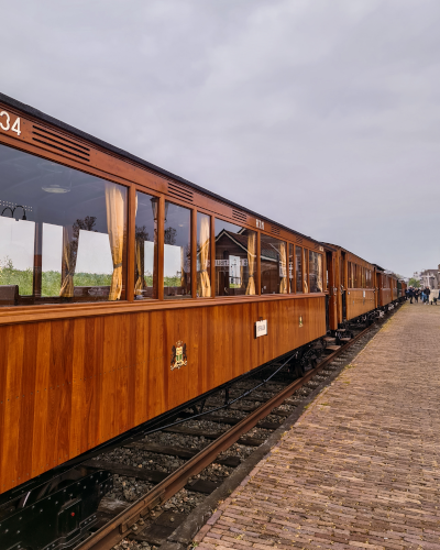 Historic Steam Tram, Museumstoomtram Hoorn in the Netherlands
