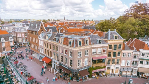 View over Leiden, the Netherlands