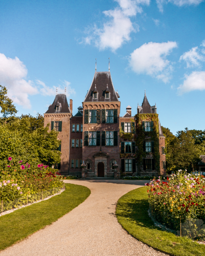Dahlias at Keukenhof Castle in the Netherlands