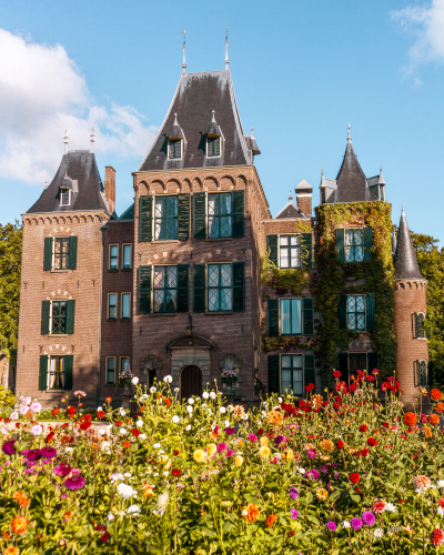 Dahlias at Keukenhof Castle in the Netherlands