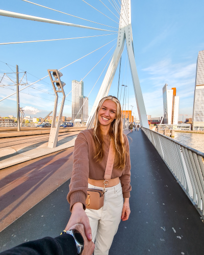 Instagrammable Place Erasmusbrug in Rotterdam, the Netherlands