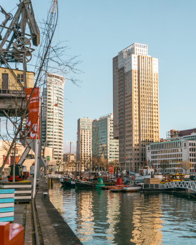 Leuvehaven in Rotterdam, the Netherlands