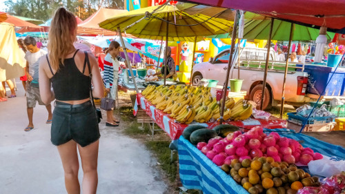 Bangtoa day market in Phuket, Thailand