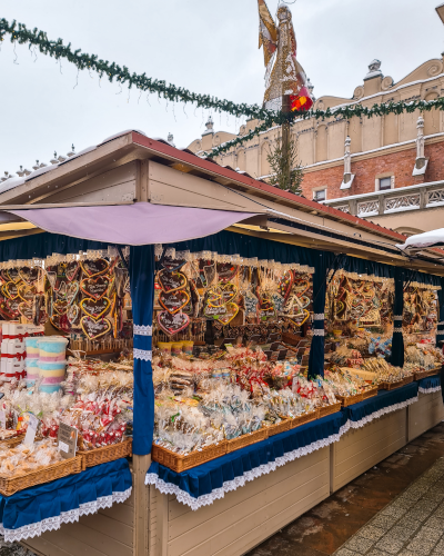 Christmas Market on Rynek Główny in Kraków, Poland