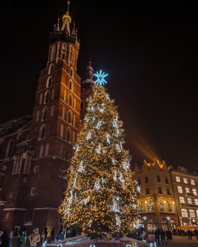 Christmas on Rynek Główny in Kraków, Poland