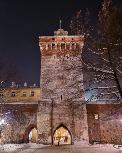 Saint Florian’s Gate in Kraków, Poland