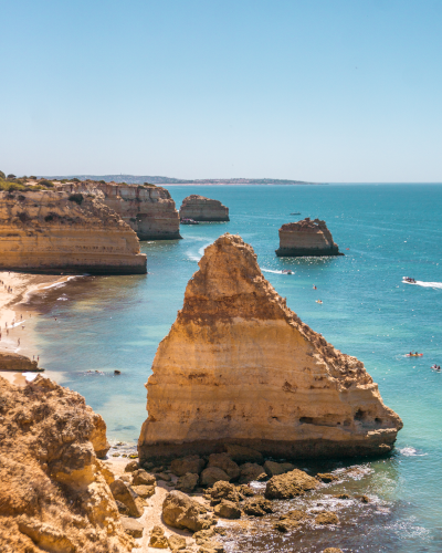 Praia da Marinha in the Algarve Coast, Portugal