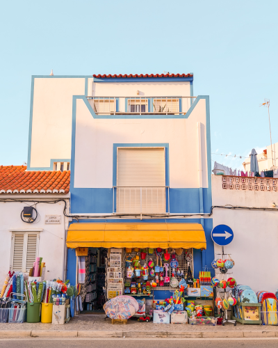 Burgau in the Algarve Coast, Portugal