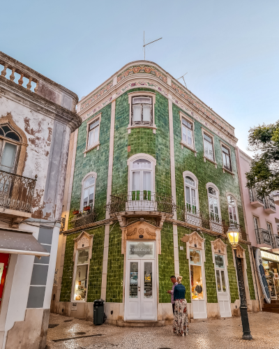 Historical city center of Lagos in the Algarve Coast, Portugal