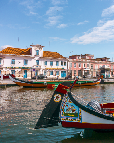 Moliceiro Boats in Aveiro, Portugal