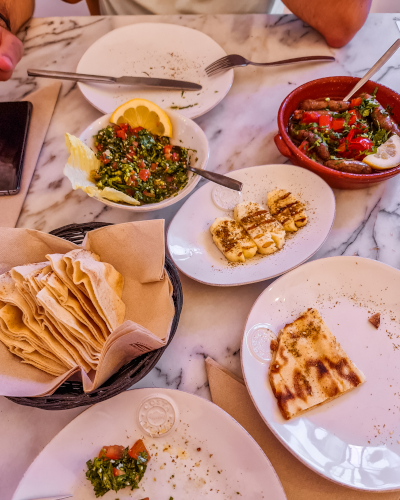 Lebanese Food at Sumaya restaurant in Lisbon, Portugal