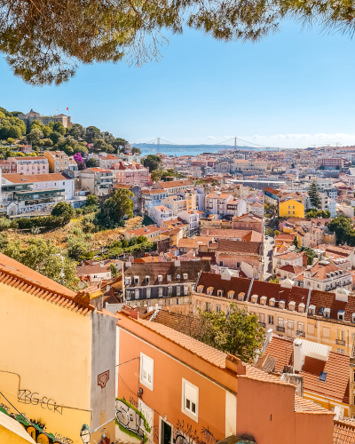 Miradouro do Graça in Lisbon, Portugal