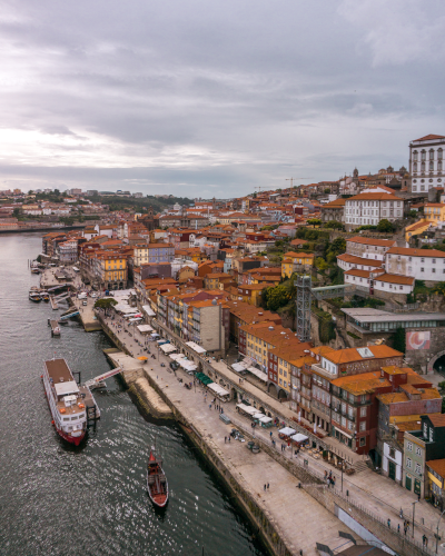The Ribeira District in Porto, Portugal