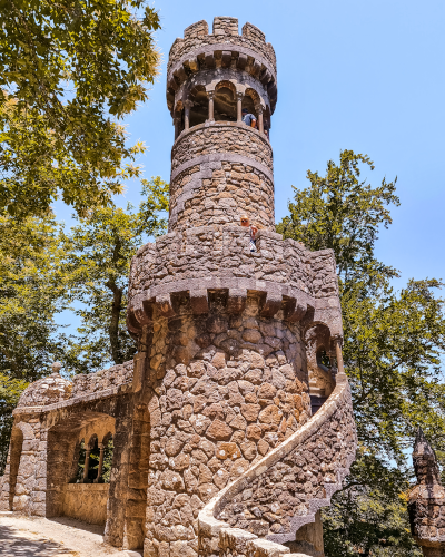 Gardens of Quinta da Regaleira in Sintra, Portugal