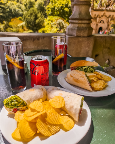 Lunch in Quinta da Regaleira in Sintra, Portugal