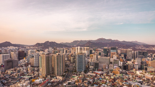 View over Seoul from Namsan Park