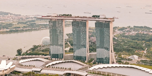 Singapore 1-Altitude Rooftop Bar Skyline Marina Bay Sands View