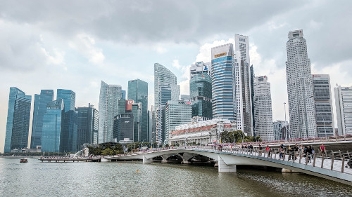 Singapore Skyline Marina Bay during the Day