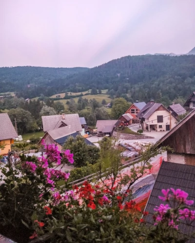 View of Stara Fuzina near Lake Bohinj, Slovenia