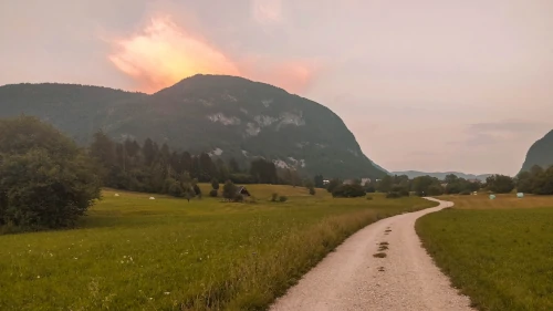 Valley in Stara Fužina near Lake Bohinj, Slovenia