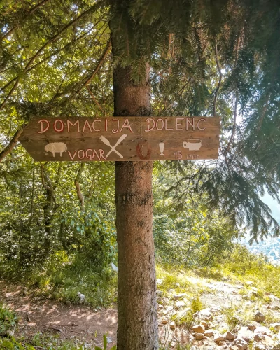 Trail to the second Vogar viewpoint in Triglav National Park, Slovenia