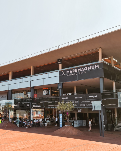 Maremagnum Shopping Center in Barcelona, Spain