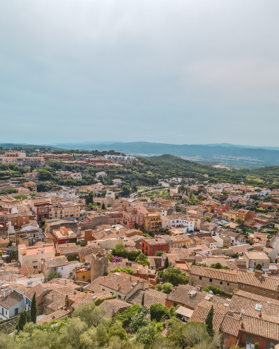 Castell de Begur at the Costa Brava in Spain