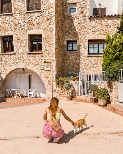 Sant Martí d'Empúries at the Costa Brava in Spain