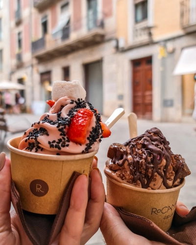 Ice Cream at Rocambolesc in Girona, Spain