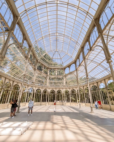Palacio Cristal in Retiro Park, Madrid, Spain