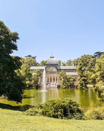 Palacio Cristal in Retiro Park, Madrid, Spain