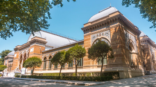 Velazquez Palace in Retiro Park, Madrid, Spain