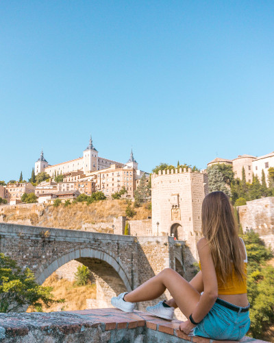 Instagrammable place Alcantara Bridge in Toledo, Spain
