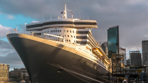 Cruise ship at Circular Quay in Sydney, Australia