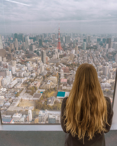 View from the Mori Art Museum in Tokyo, Japan